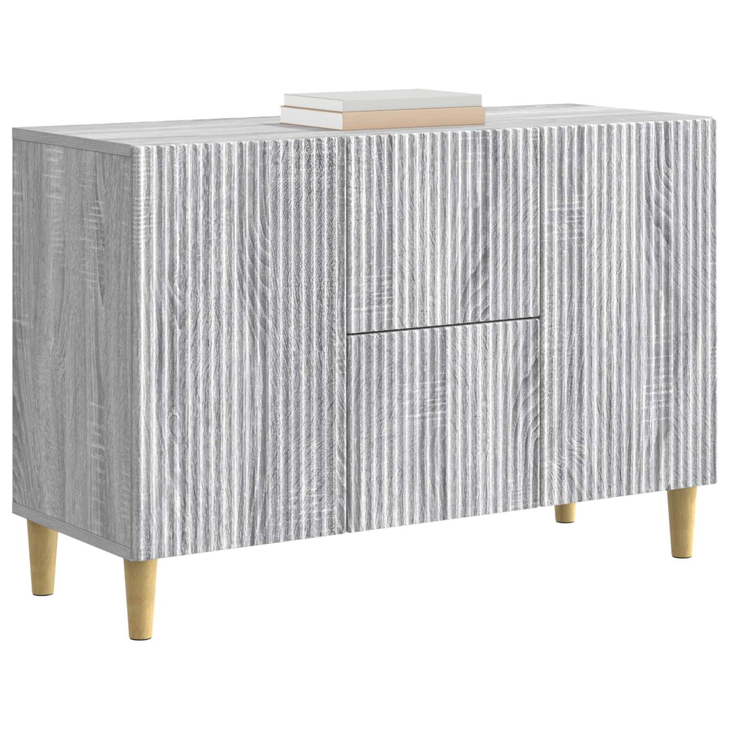 Sideboard Grey Sonoma 89 x 34.5 x 60 cm Engineered Wood