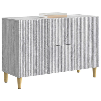 Sideboard Grey Sonoma 89 x 34.5 x 60 cm Engineered Wood