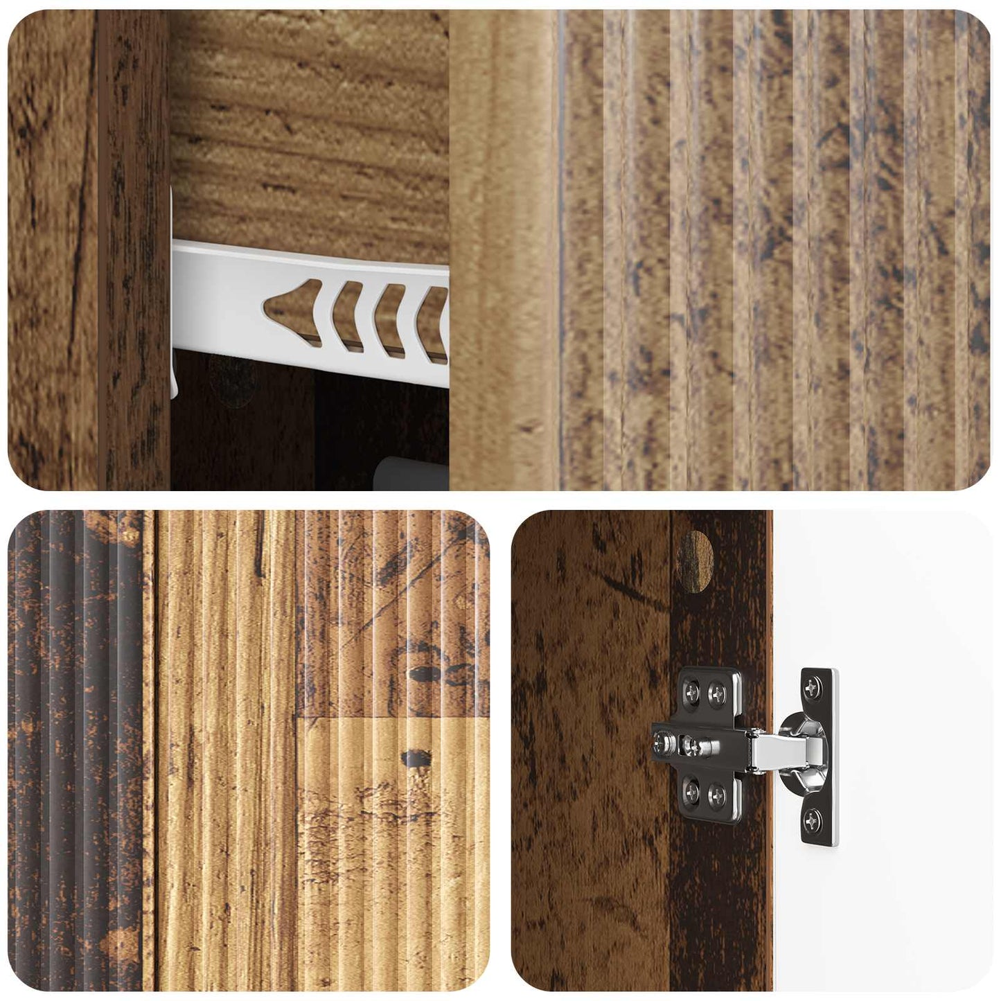 Sideboard Old Wood 89 x 34.5 x 60 cm Engineered Wood