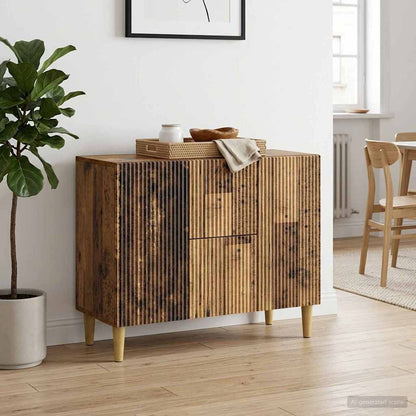 Sideboard Old Wood 89 x 34.5 x 60 cm Engineered Wood
