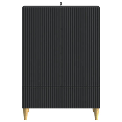 Sideboard with Drawer Black 66 x 34.5 x 95 cm Engineered Wood