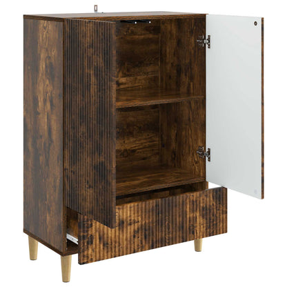 Sideboard Smoked Oak 66 x 34.5 x 95 cm Engineered Wood