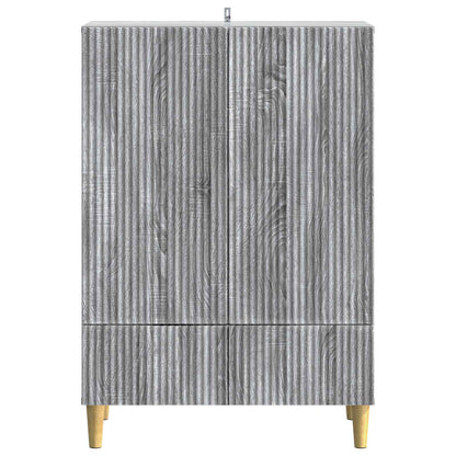 Sideboard Grey Sonoma 66 x 34.5 x 95 cm Engineered Wood