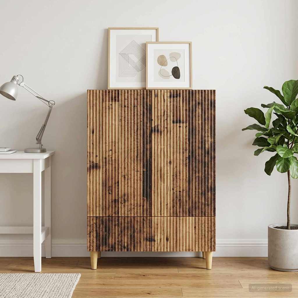 Sideboard Old Wood 66 x 34.5 x 95 cm Engineered Wood