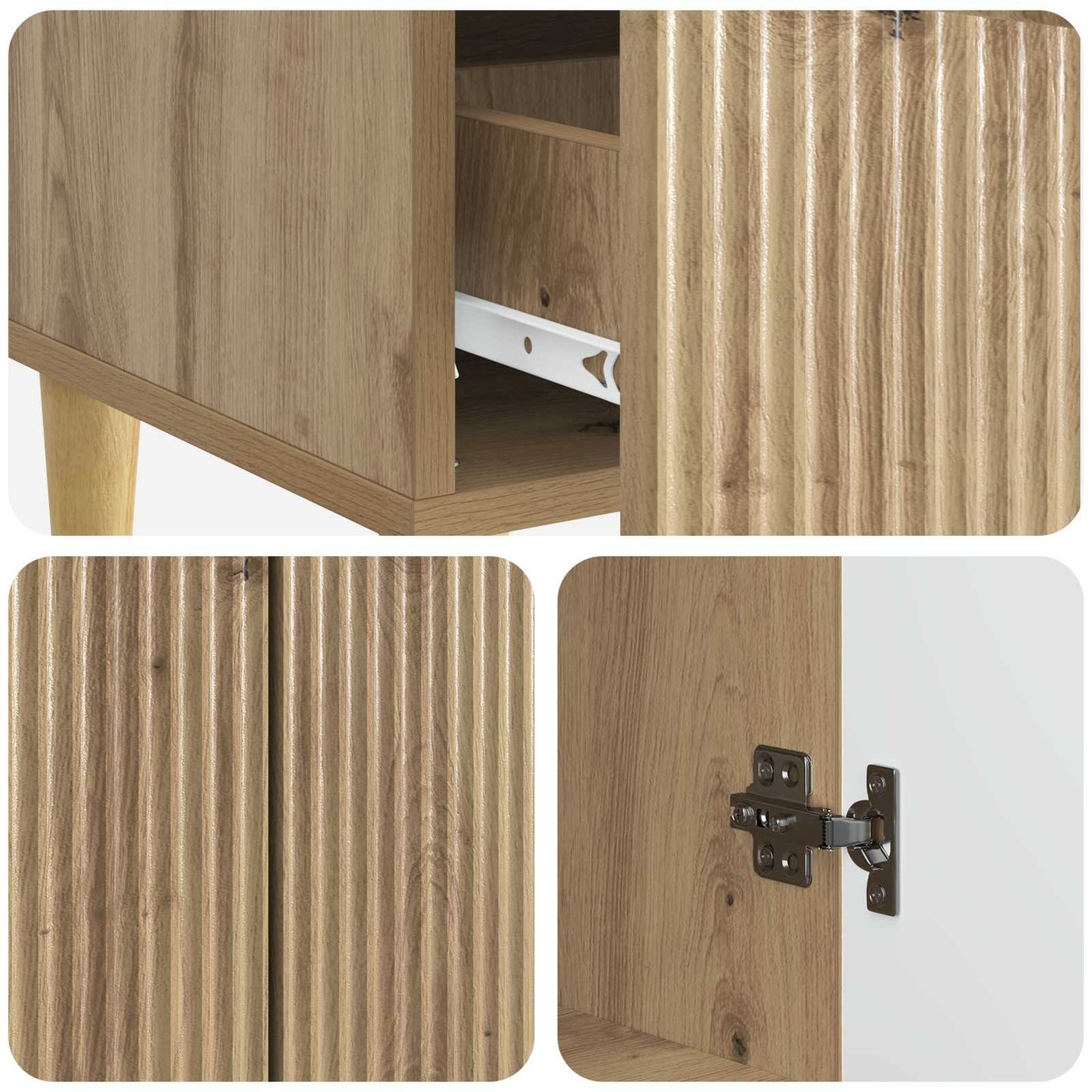 Sideboard Artisan Oak 66 x 34.5 x 95 cm Engineered Wood