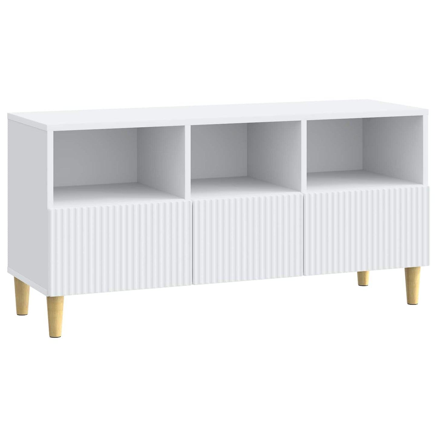 TV Cabinet with Drawer White 102 x 34.5 x 50 cm Engineered Wood