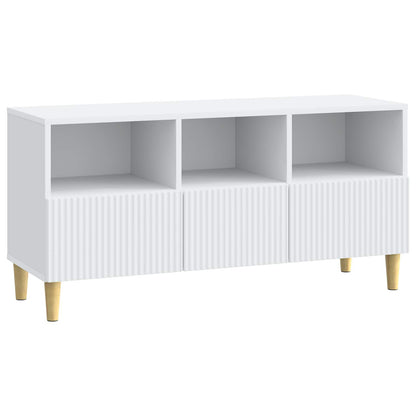 TV Cabinet with Drawer White 102 x 34.5 x 50 cm Engineered Wood