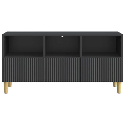 TV Cabinet with Drawer Black 102 x 34.5 x 50 cm Engineered Wood