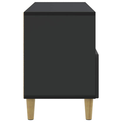 TV Cabinet with Drawer Black 102 x 34.5 x 50 cm Engineered Wood