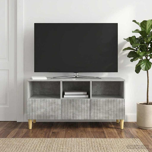 TV Cabinet Concrete Grey 102 x 34.5 x 50 cm Engineered Wood
