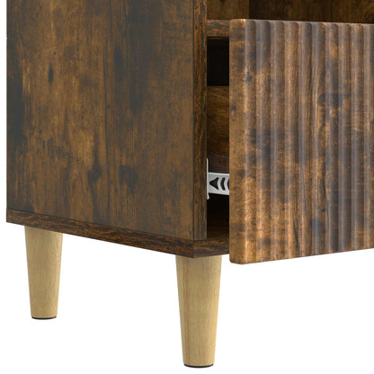 TV Cabinet Smoked Oak 102 x 34.5 x 50 cm Engineered Wood