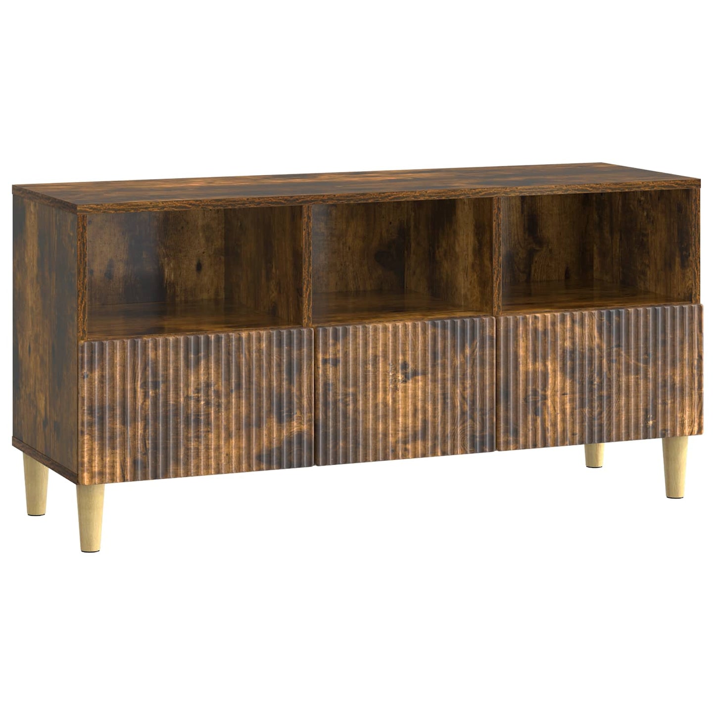 TV Cabinet 102 x 34.5 x 50 cm Smoked Oak Engineered Wood
