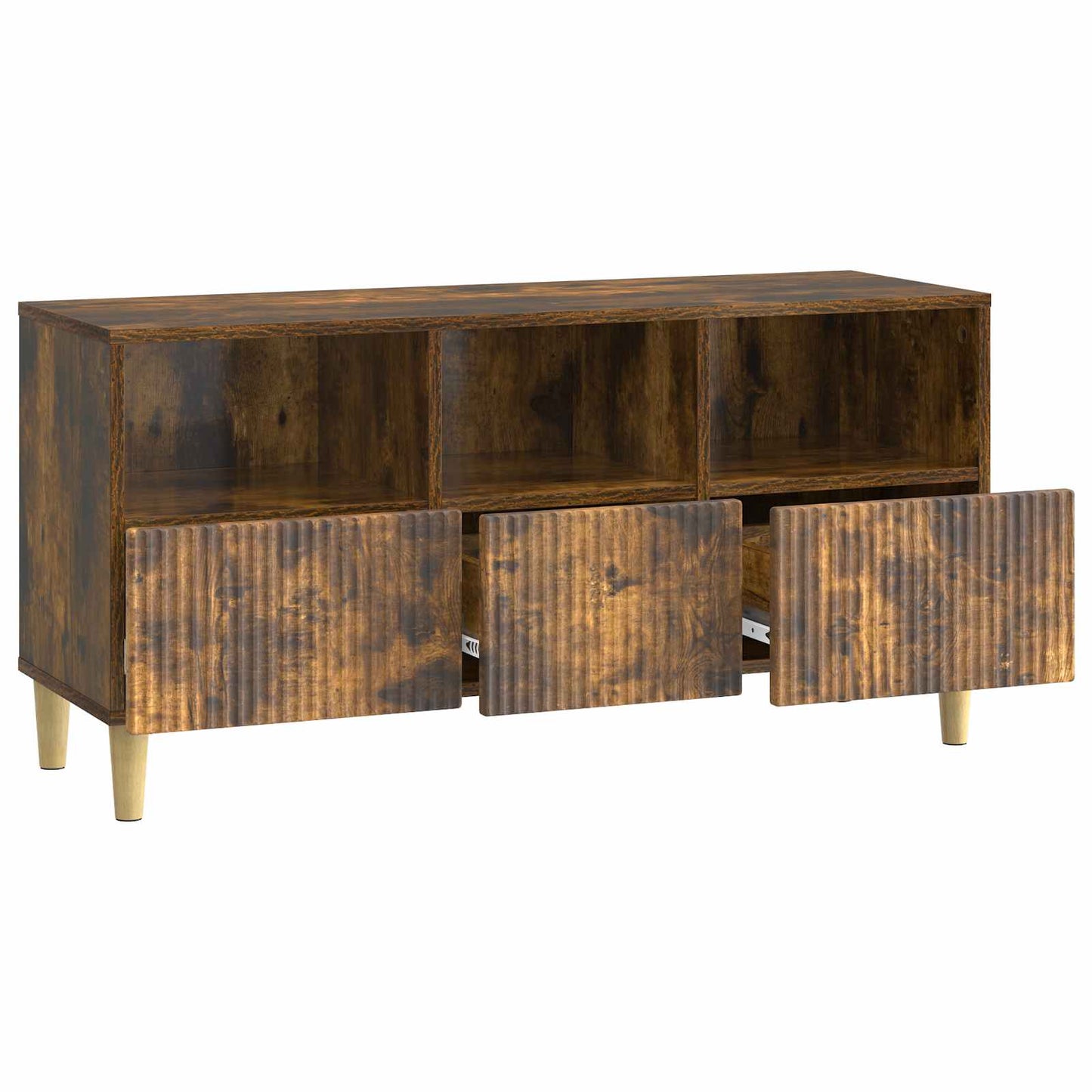 TV Cabinet Smoked Oak 102 x 34.5 x 50 cm Engineered Wood
