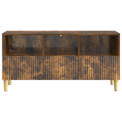 TV Cabinet Smoked Oak 102 x 34.5 x 50 cm Engineered Wood