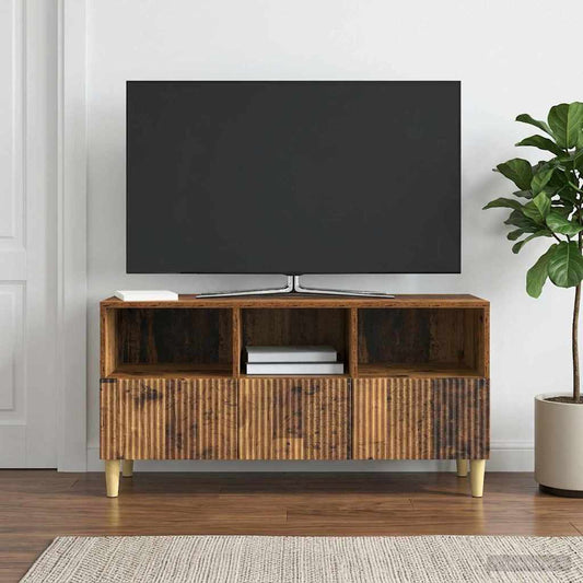 TV Cabinet Old Wood 102 x 34.5 x 50 cm Engineered Wood