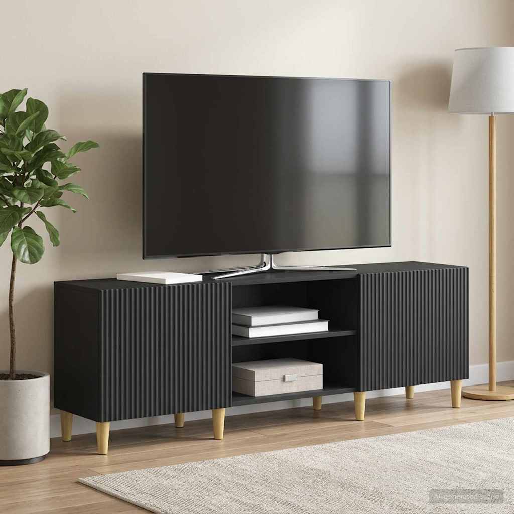TV Cabinet Black 150 x 31 x 50 cm Engineered Wood