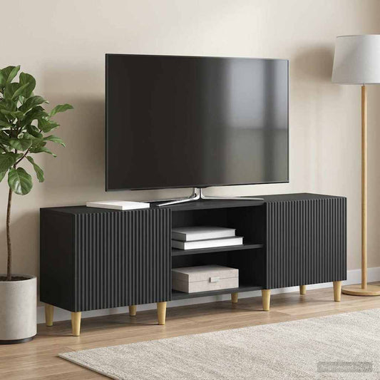TV Cabinet Black 150 x 31 x 50 cm Engineered Wood
