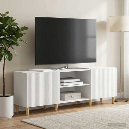 TV Cabinet High Gloss White 150 x 31 x 50 cm Engineered Wood