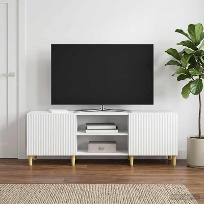 TV Cabinet High Gloss White 150 x 31 x 50 cm Engineered Wood