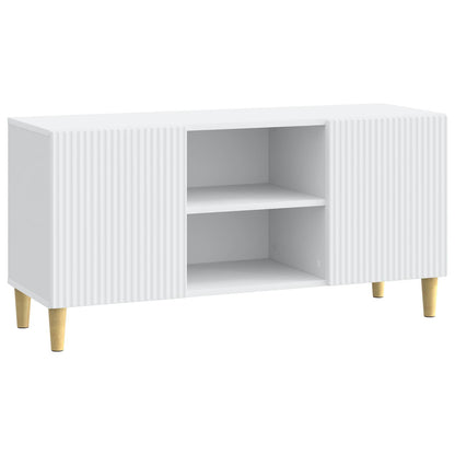 TV Cabinet White 102 x 34.5 x 50 cm Engineered Wood