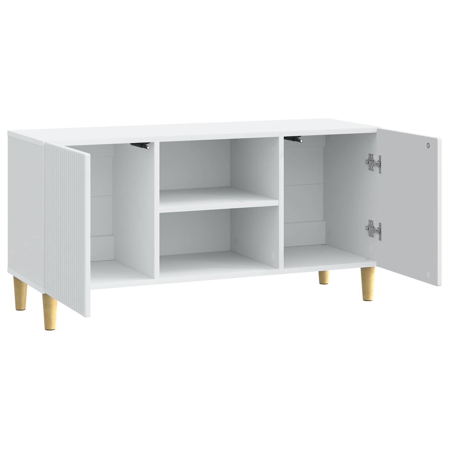 TV Cabinet White 102 x 34.5 x 50 cm Engineered Wood