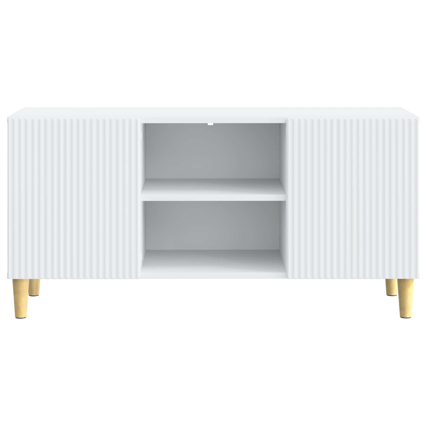 TV Cabinet White 102 x 34.5 x 50 cm Engineered Wood