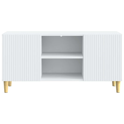 TV Cabinet White 102 x 34.5 x 50 cm Engineered Wood
