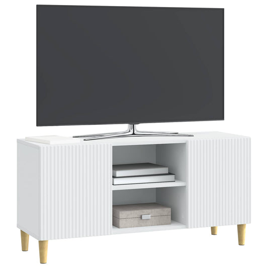 TV Cabinet White 102 x 34.5 x 50 cm Engineered Wood