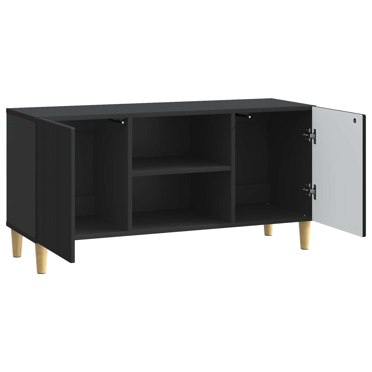 TV Cabinet Black 102 x 34.5 x 50 cm Engineered Wood
