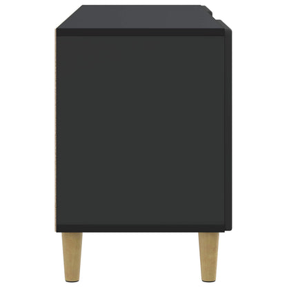 TV Cabinet Black 102 x 34.5 x 50 cm Engineered Wood