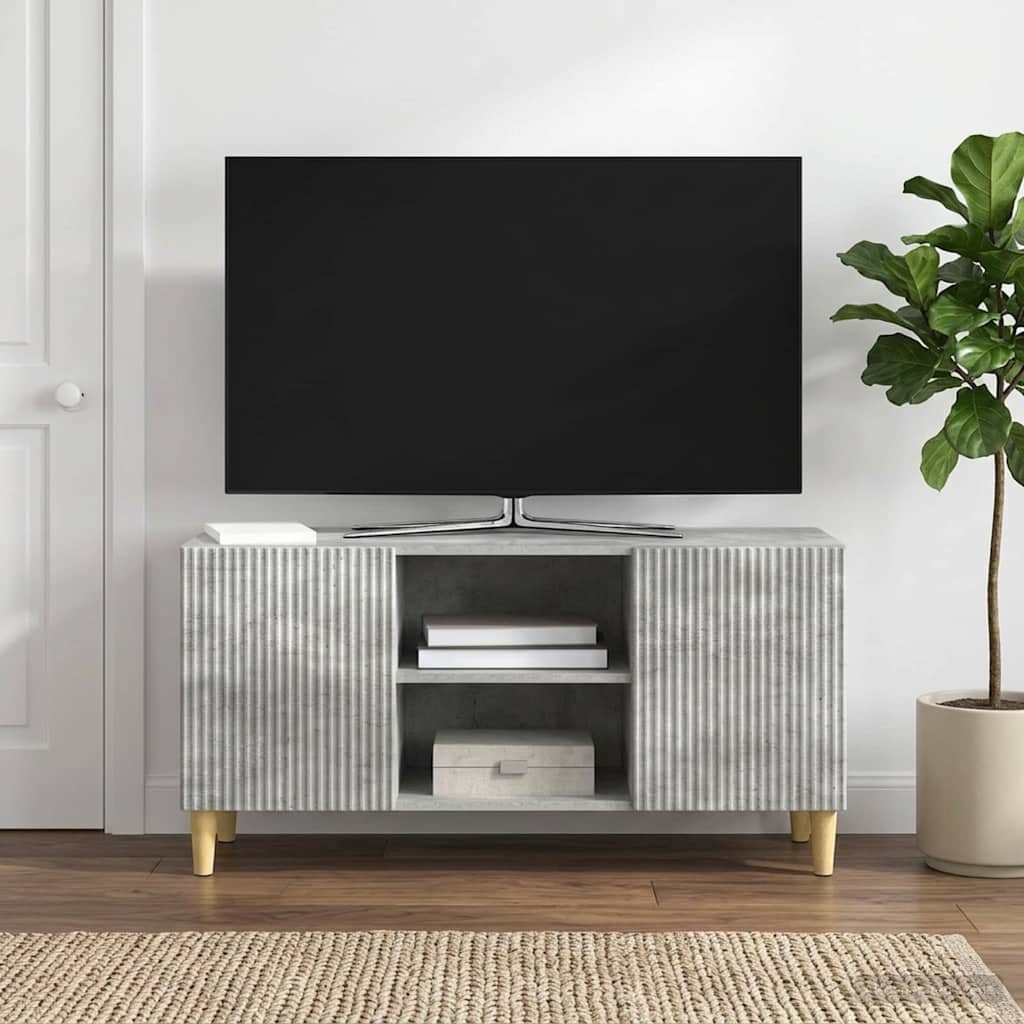 TV Cabinet Concrete Grey 102 x 34.5 x 50 cm Engineered Wood