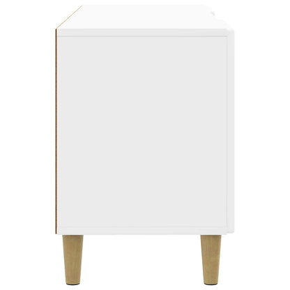 TV Cabinet High Gloss White 102 x 34.5 x 50 cm Engineered Wood