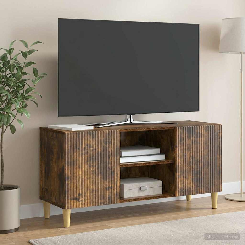 TV Cabinet 102 x 34.5 x 50 cm Smoked Oak Engineered Wood