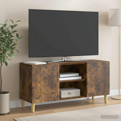 TV Cabinet 102 x 34.5 x 50 cm Smoked Oak Engineered Wood