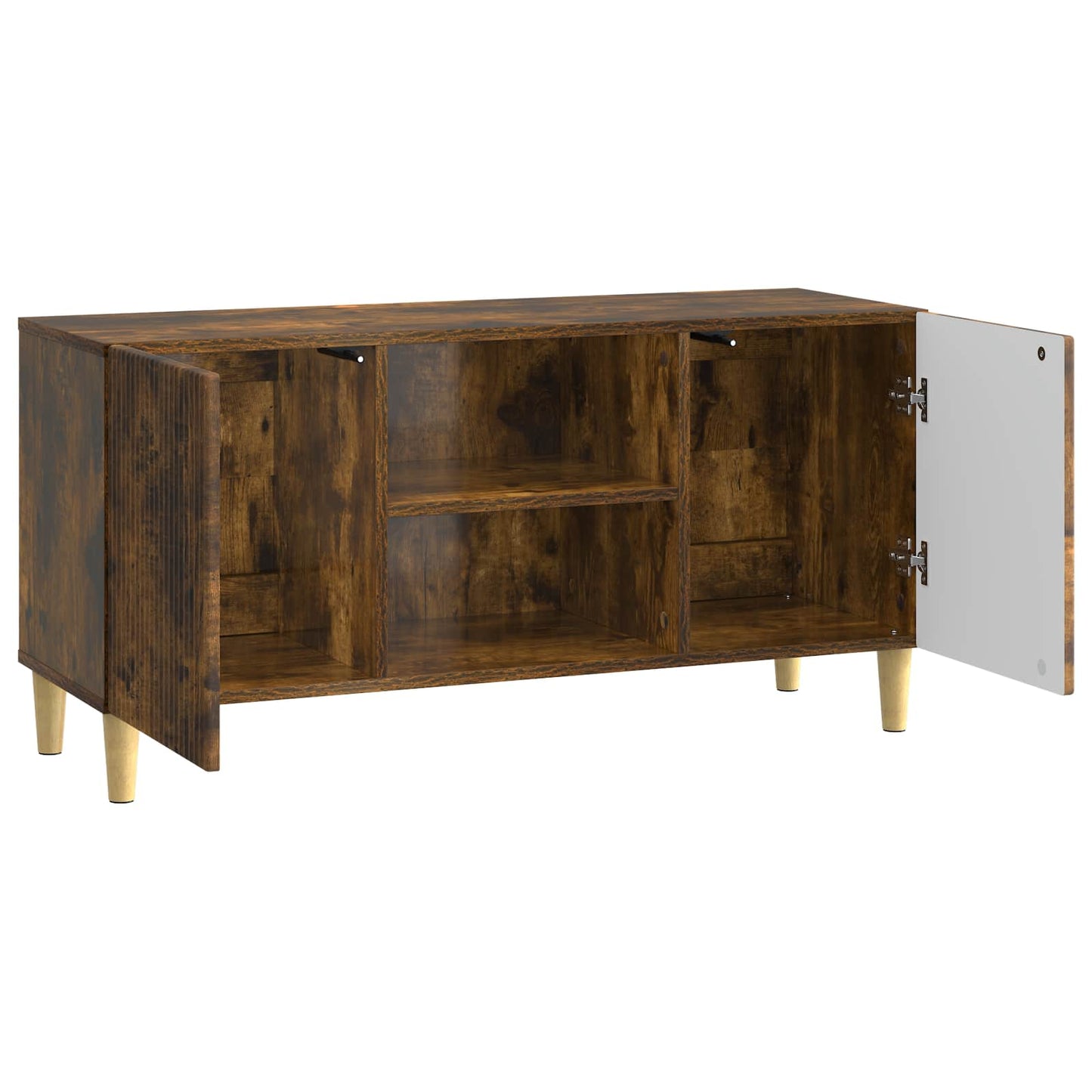 TV Cabinet 102 x 34.5 x 50 cm Smoked Oak Engineered Wood