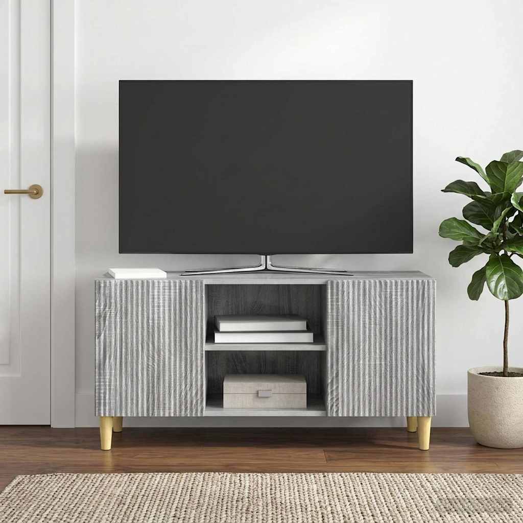 TV Cabinet Grey Sonoma 102 x 34.5 x 50 cm Engineered Wood