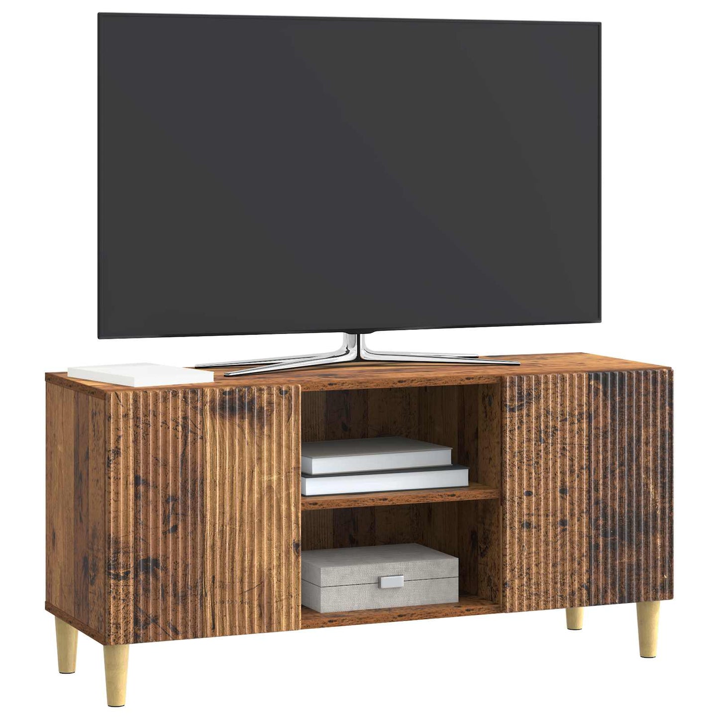 TV Cabinet Old Wood 102 x 34.5 x 50 cm Engineered Wood