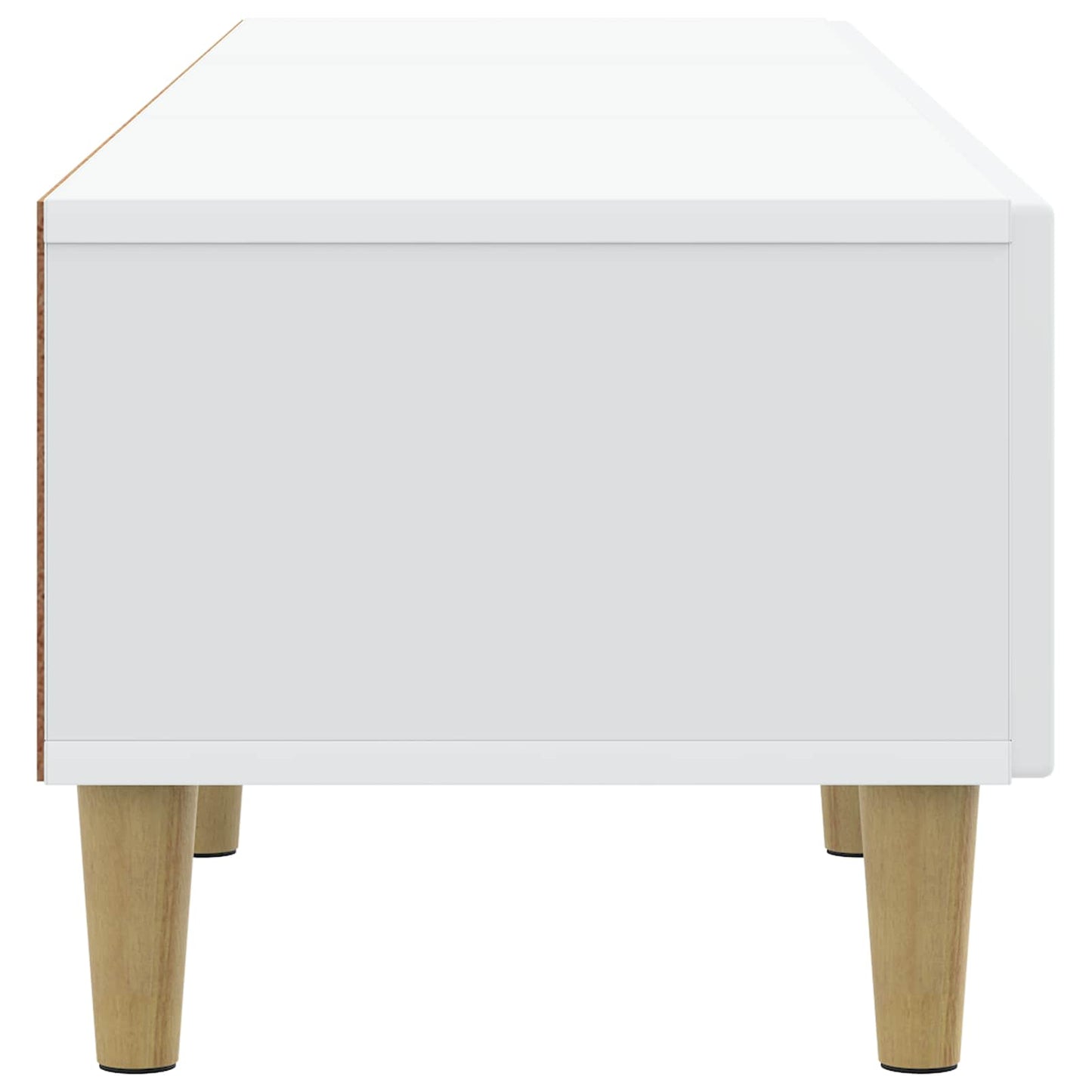 TV Cabinet with Drawer White 147 x 34.5 x 30 cm Engineered Wood