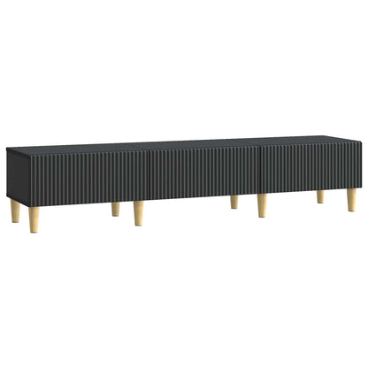 TV Cabinet with Drawer Black 147 x 34.5 x 30 cm Engineered Wood
