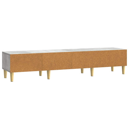 TV Cabinet Concrete Grey 147 x 34.5 x 30 cm Engineered Wood