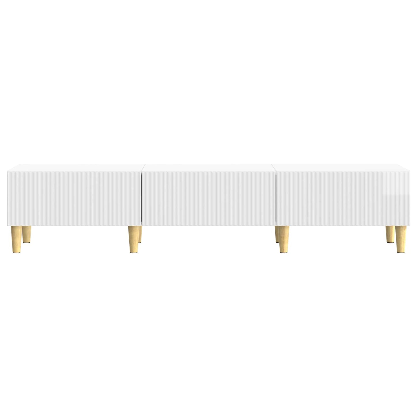 TV Cabinet High Gloss White 147 x 34.5 x 30 cm Engineered Wood