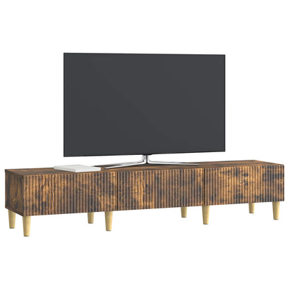 TV Cabinet Smoked Oak 147 x 34.5 x 30 cm Engineered Wood