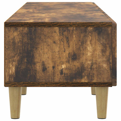 TV Cabinet Smoked Oak 147 x 34.5 x 30 cm Engineered Wood