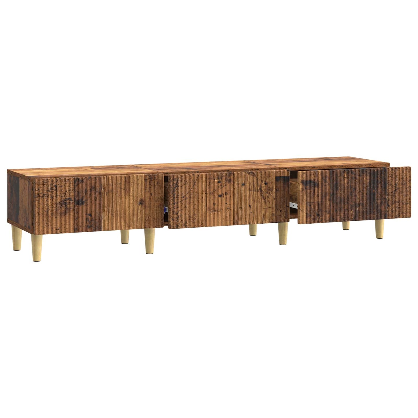 TV Cabinet Old Wood 147 x 34.5 x 30 cm Engineered Wood