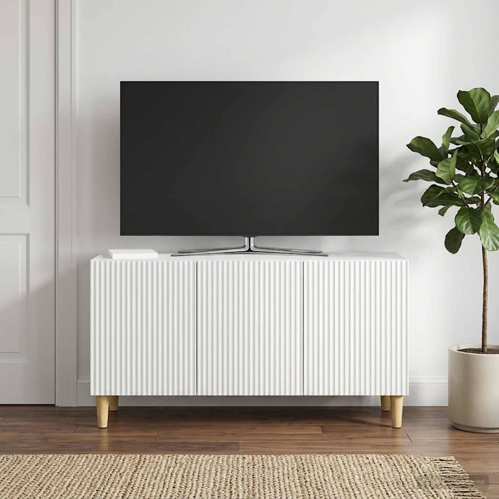 TV Cabinet White 99 x 34.5 x 50 cm Engineered Wood