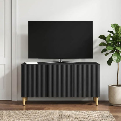 TV Cabinet Black 99 x 34.5 x 50 cm Engineered Wood