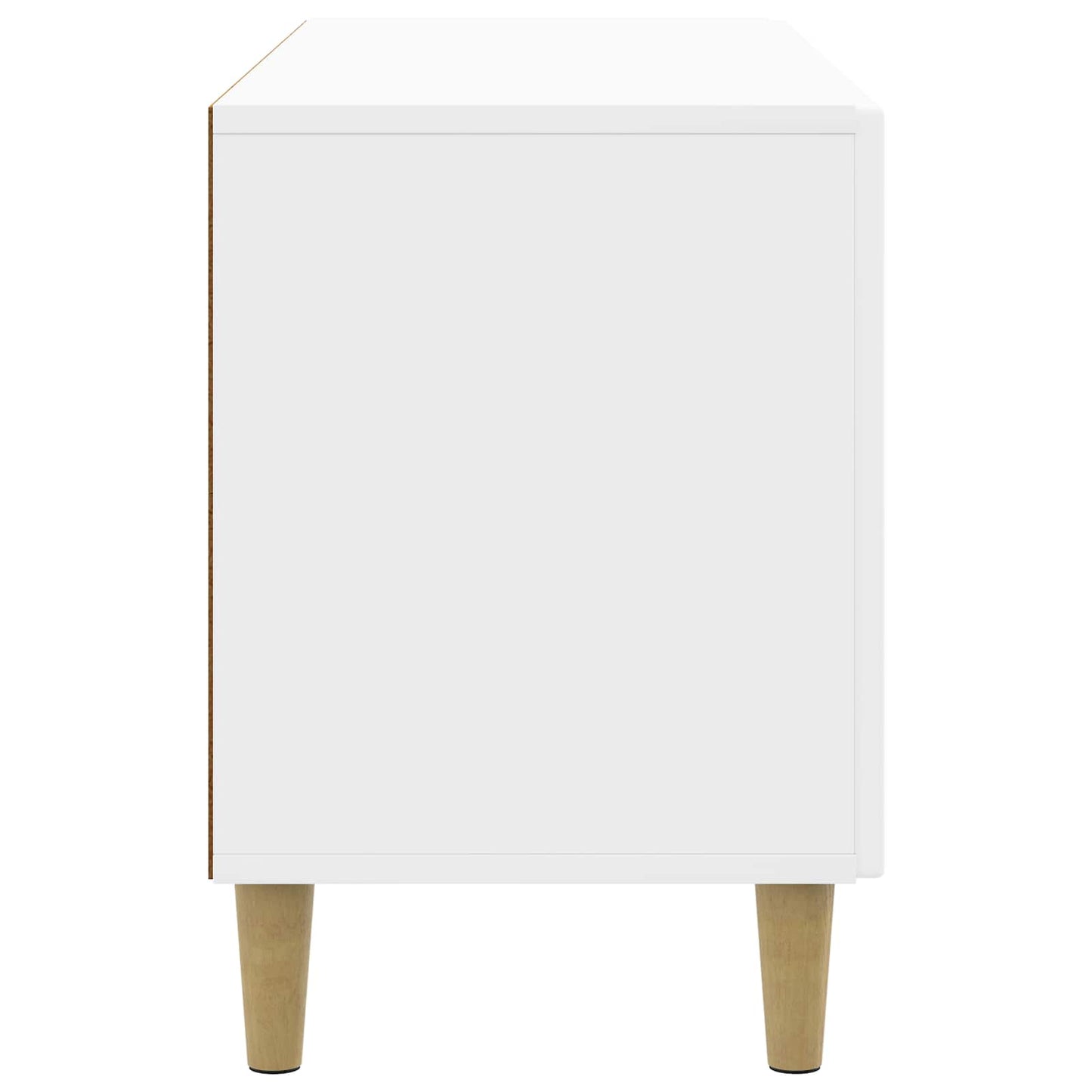 TV Cabinet High Gloss White 99 x 34.5 x 50 cm Engineered Wood