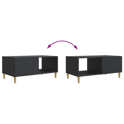 Coffee Table Black 90 x 50 x 40 cm Engineered Wood