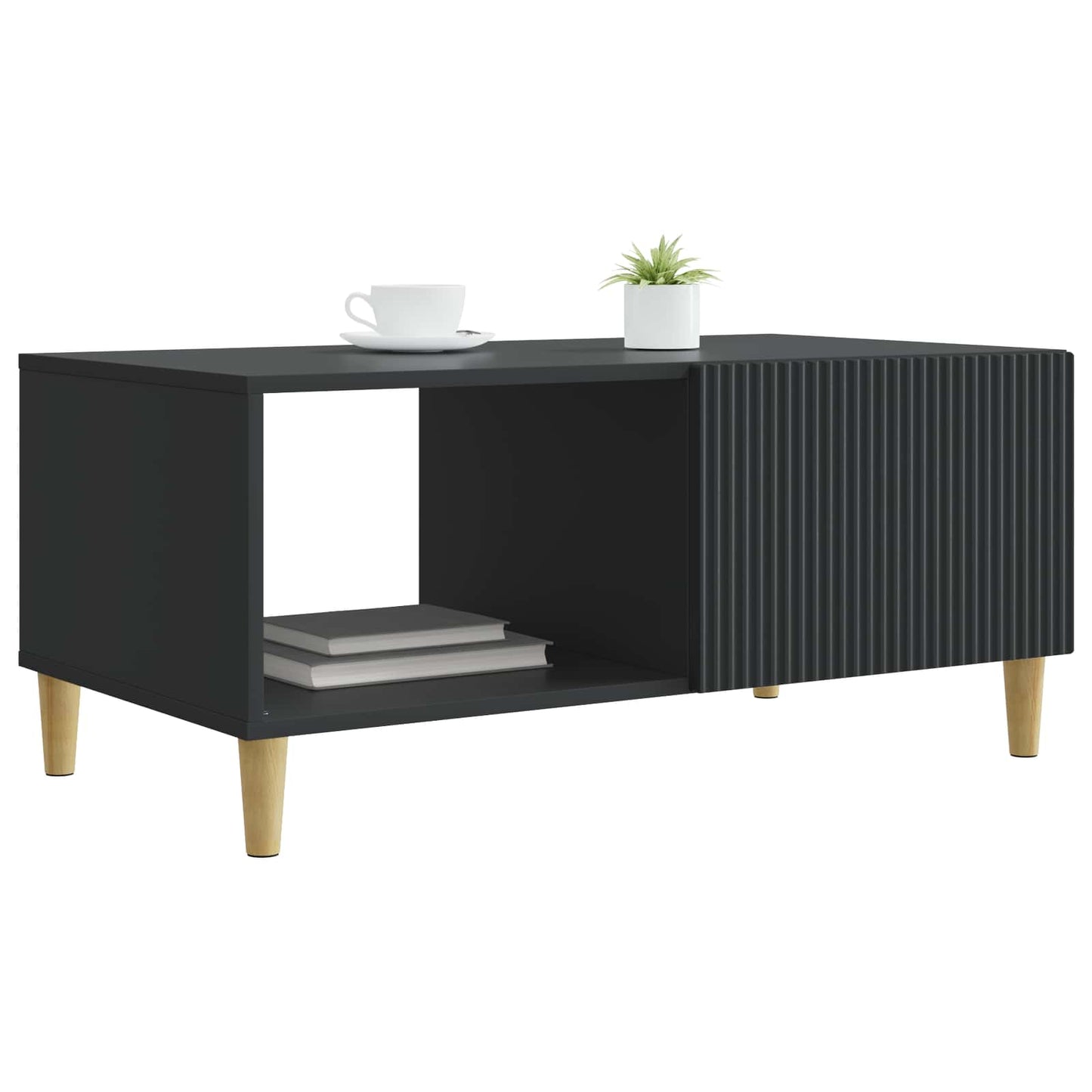Coffee Table Black 90 x 50 x 40 cm Engineered Wood