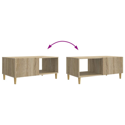Coffee Table Sonoma Oak 90 x 50 x 40 cm Engineered Wood